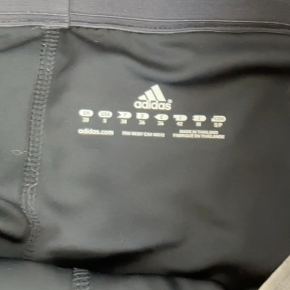 Adidas Women's Black Running Shorts - Dual Layer - Sz. S - Grey/ Navy - Picture 5 of 6